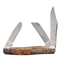 OLD TIMER 8OTW Folding Pocket Knife, 3 in L Blade, 7Cr17 High Carbon Stainless Steel Blade, 3-Blade