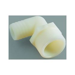 Anderson Metals 53720-0812 Hose Elbow, 1/2 in, Barb, 3/4 in, MPT, 150 psi Pressure, Nylon, Pack of 5 