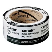 3M Tartan 5142-48A Masking Tape, 60 yd L, 2 in W, Crepe Paper Backing, Tan