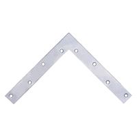 Prosource FC-Z08-01PS Corner Brace, 8 in L, 8 in W, 1 in H, Steel, Zinc-Plated, 2 mm Thick Material 20 Pack