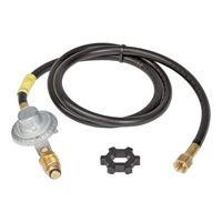 Mr. Heater F273071 Hose and Regulator Assembly, 3/8 in Connection, 5 ft L Hose, Brass