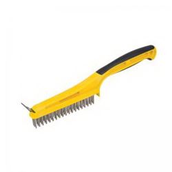 HYDE 46810 Stripping Brush, 1 in L Trim, Stainless Steel Bristle, 5-1/4 in W Brush 