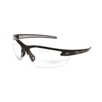 Edge DZ111-G2/DZ111 Safety Glasses, Unisex, Polycarbonate Lens, Half Wraparound Frame, Nylon Frame, Black Frame 