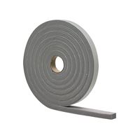 M-D 02279 Foam Tape, 1/2 in W, 17 ft L, 1/4 in Thick, PVC, Gray, 12/PK