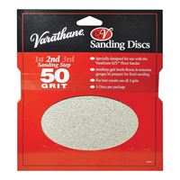 Varathane 203937 Sanding Disc, 7 in Dia, 50 Grit, Medium 