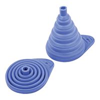 CHEF CRAFT 21653 Collapsible Funnel, 3 in Dia, Plastic 12 Pack