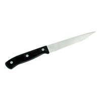 Chef Craft 21667 Utility Knife, Stainless Steel Blade, Polyoxymethylene Handle, Black Handle