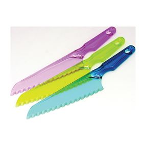 Chef Craft 21697 Lettuce Knife, Plastic Blade, Plastic Handle, Assorted Handle
