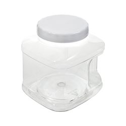 Arrow Plastic 73801 Stackable Container, 80 oz Capacity, Clear, 5-1/2 in L, 5-3/4 in W, 7-1/4 in H 12 Pack 