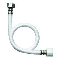 Fluidmaster B1TV09 Toilet Connector, 3/8 in Inlet, Compression Inlet, 7/8 in Outlet, Ballcock Outlet, Vinyl Tubing 