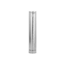 SELKIRK 4RV-4 Type B Gas Vent Pipe, 4 in OD, 4 ft L, Galvanized Steel 