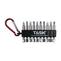 TASK T67919 Carabiner Clip Set, 10 -Piece, Steel