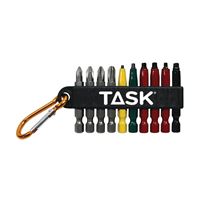 TASK T67918 Carabiner Clip Set, 10 -Piece, Steel