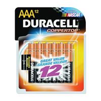 DURACELL MN2400B12 Battery, 1.5 V Battery, AAA Battery, Alkaline, Manganese Dioxide 