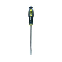 STANLEY 60-004 Screwdriver, 1/4 in Drive, Slotted Drive, 8 in OAL, 7-7/8 in L Shank, Plastic Handle, Ergonomic Handle