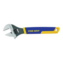 Irwin 2078612 Adjustable Wrench, 12 in OAL, 1-1/2 in Jaw, Steel, Chrome, ProTouch Grip Handle 