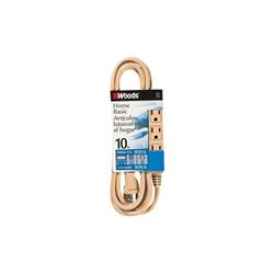 CCI 2865 Extension Cord, 16 AWG Cable, 10 ft L, 13 A, Beige 