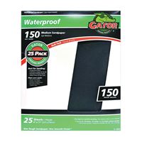Gator 3285 Sanding Sheet, 11 in L, 9 in W, 150 Grit, Silicone Carbide Abrasive 25 Pack