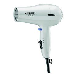 CONAIR 247 Hair Dryer, Mid-Size, Plastic, White 