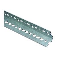 Stanley Hardware 4020BC Series N182-758 Slotted Angle, 1-1/2 in L Leg, 24 in L, 14 ga Thick, Galvanized Steel
