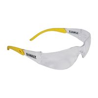 DeWALT DPG54-1C Safety Glasses, Polycarbonate Lens, Plastic Frame, Black/Yellow Frame 