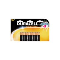 DURACELL 41333935645 Battery, 9 V Battery, Alkaline, Manganese Dioxide 