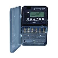 Intermatic ET1100 ET1125C Electronic Timer, 30 A, 120/277 V, 500 W, 24 hr Time Setting, 28 Cycle, Gray