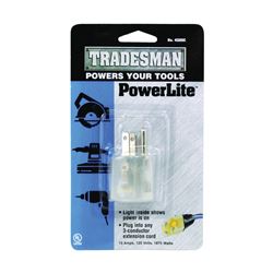 CCI Tradesman 4325C Outlet Adapter, 15 A, 125 V, 1 -Outlet, Clear 6 Pack 