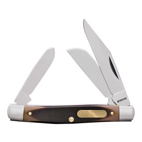 OLD TIMER 34OT Folding Pocket Knife, 2.4 in L Blade, 7Cr17 High Carbon Stainless Steel Blade, 3-Blade