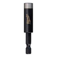Milwaukee SHOCKWAVE 48-32-4502 Bit Holder with C-Ring, 1/4 in Drive, Hex Drive, 1/4 in Shank, Hex Shank, Steel, 1/PK 