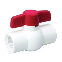 B & K 107-136HC Ball Valve, 1-1/4 in Connection, FPT x FPT, 150 psi Pressure, PVC Body 