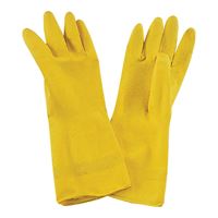 ProSource PVG-12B Disposable Work Gloves, For All Genders, L, 12.6 in L, Straight Thumb, Wide Cuff, Latex, Pack of 12 