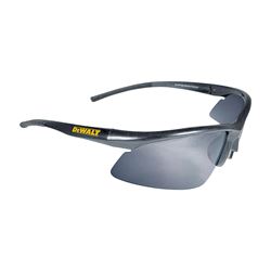 DeWALT DPG51-6C Safety Glasses, Scratch-Resistant Lens, Polycarbonate Lens, Full Frame, Nylon Frame, Black Frame 