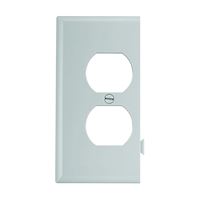 Eaton Wiring Devices STE8W Sectional Wallplate, 4-1/2 in L, 2-3/4 in W, 1 -Gang, Polycarbonate, White, High-Gloss 