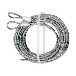 Prime-Line GD 52101 Aircraft Cable, 3/32 in Dia, 12 in L, Carbon Steel, Galvanized 