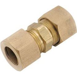 Anderson Metals 750062-06 Pipe Union, 3/8 in, Compression, Brass, 200 psi Pressure, Pack of 10 