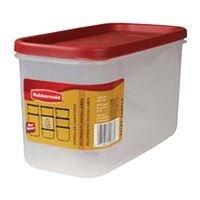 Rubbermaid 1776471 Food Storage Canister, 6.4 Cups Capacity, Polypropylene, Clear, 5-1/2 in L, 5.19 in W, 7 in H 6 Pack