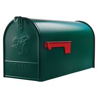 Gibraltar Mailboxes Elite Series E1600G00 Mailbox, 1475 cu-in Capacity, Galvanized Steel, Powder-Coated, 8.7 in W, Green 