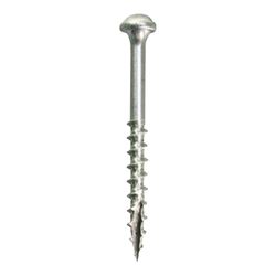 Kreg SML-F125S5-100 Pocket-Hole Screw, #7 Thread, 1-1/4 in L, Fine Thread, Maxi-Loc Head, Square Drive, Sharp Point 