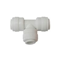 WATTS PL-3003 Pipe Tee, 1/4 in, Push-Fit, Plastic 