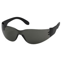 SAFETY WORKS 10006316 Safety Glasses, Anti-Fog Lens, Rimless Frame, Black Frame, UV Protection: Yes 