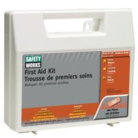 SAFETY WORKS 10049585 First Aid Kit, 160 -Piece, Plastic