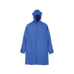 Diamondback 8156-L Rain Parka, L, Polyester/PVC, Blue, Zipper Closure 