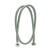 FLUIDMASTER 9WM48 Washing Machine Discharge Hose, 3/4 in ID, 48 in L, Female, Stainless Steel 