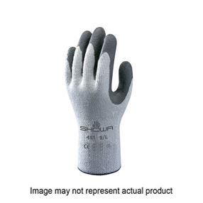 Showa 451-M Gloves, Unisex, M, 9.84 in L, Elastic Cuff, Gray/Light Gray