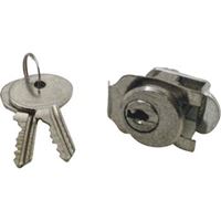 Defender Security S 4130 Mailbox Lock, Tumbler Lock, Keyed Key, Steel, Nickel 