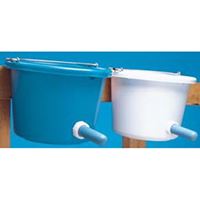 Fortex-Fortiflex N400-8CF Calf Feeder with Nipple, 8 qt, Rubber Polyethylene Bucket, Blue Bucket 