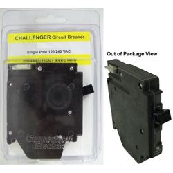 Challenger A115L Circuit Breaker, Type A, Type TBA, 15 A, 1 -Pole, 120/240 V, Plug Mounting 