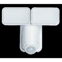 Heath Zenith HZ-7163-WH Motion Activated Security Light, 2-Lamp, LED Lamp, 600 Lumens Lumens, Plastic Fixture 