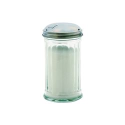 Oneida 97286 Sugar Dispenser, 12 oz Capacity, Glass/Stainless Steel, Clear 